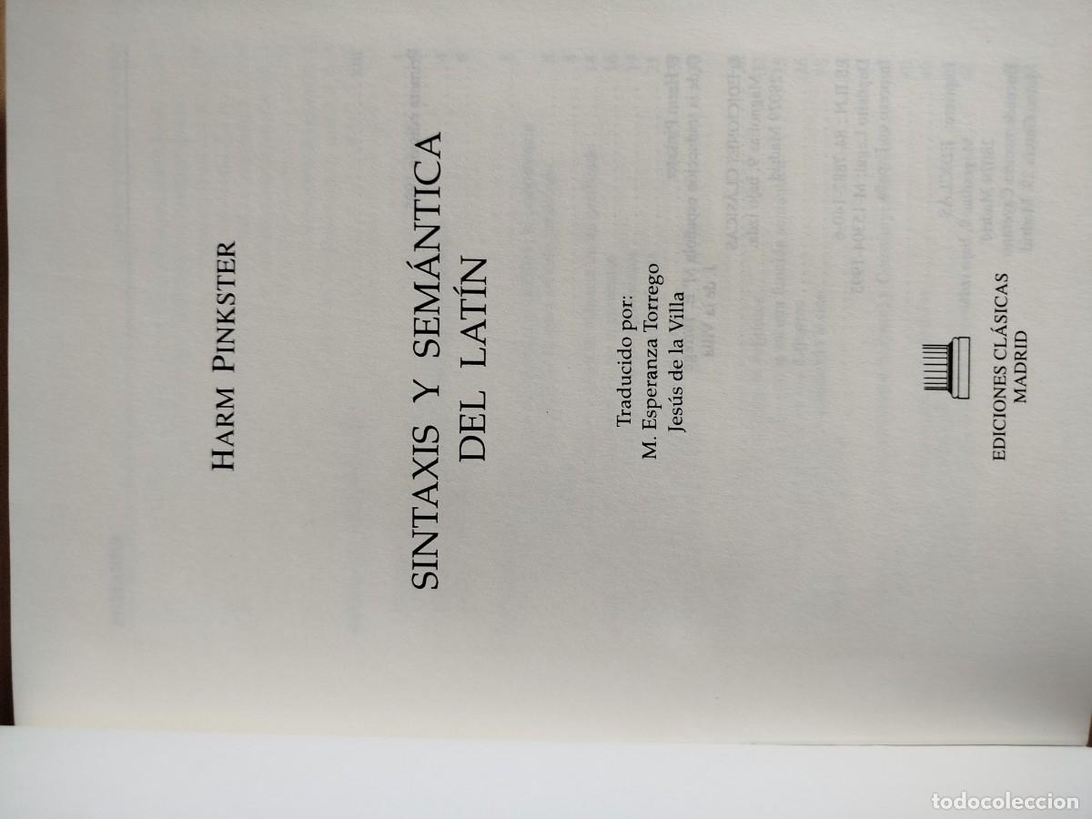 Libros de segunda mano: Sintaxis y sem&aacute;ntica del lat&iacute;n (Pinkster) - Foto 4