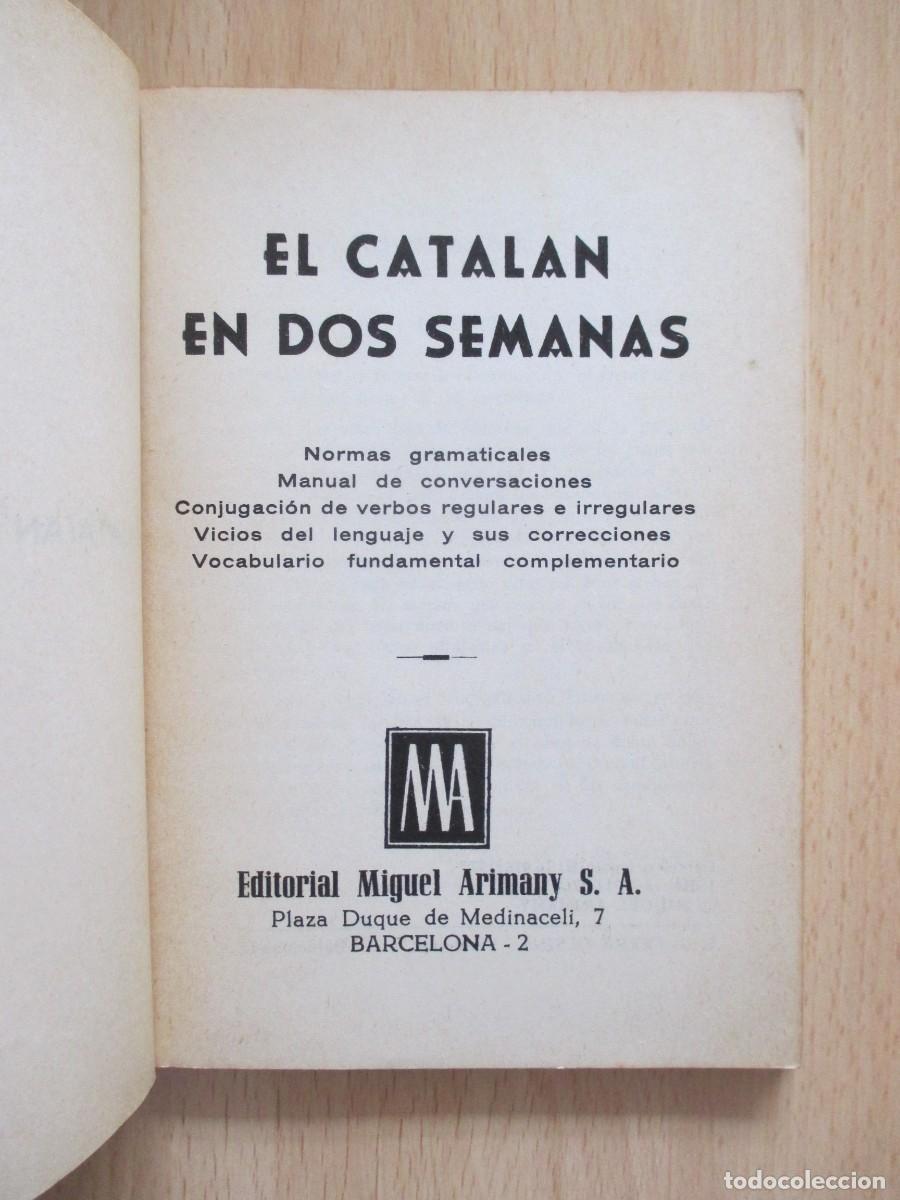 Libros de segunda mano: El Catal&aacute;n en dos semanas - Foto 3