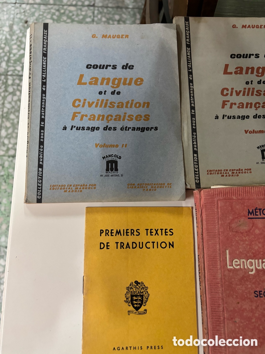 Libros de segunda mano: Lote antiguos libros lengua francesa - Foto 2