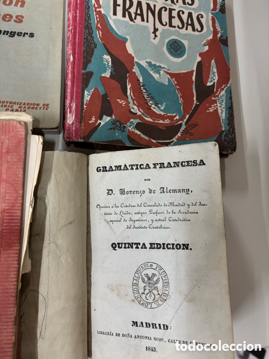 Libros de segunda mano: Lote antiguos libros lengua francesa - Foto 4