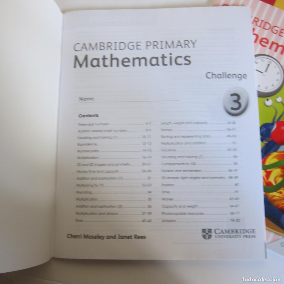 Libros de segunda mano: CAMBRIDGE PRIMARY - MATHEMATICS 3 - SKILLS BUILDER, CHALLENGE (CAMBRIDGE) IDIOMAS - Foto 4