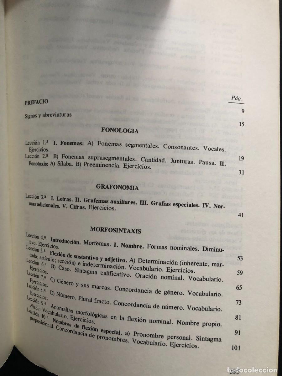 Libros de segunda mano: GRAM&Aacute;TICA &Aacute;RABE CORRIENTE / F. CORRIENTE / INSTITUTO HISPANO &Aacute;RABE 1981 - Foto 3