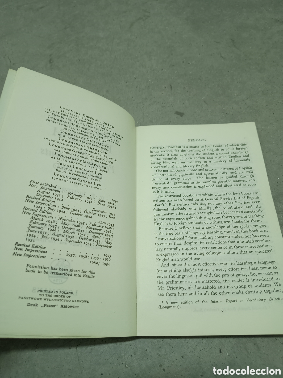 Libros de segunda mano: ESSENTIAL ENGLISH FOR FOREIGN STUDENTS BOOK 2 BY C. E. ECKERSLEY - Foto 6
