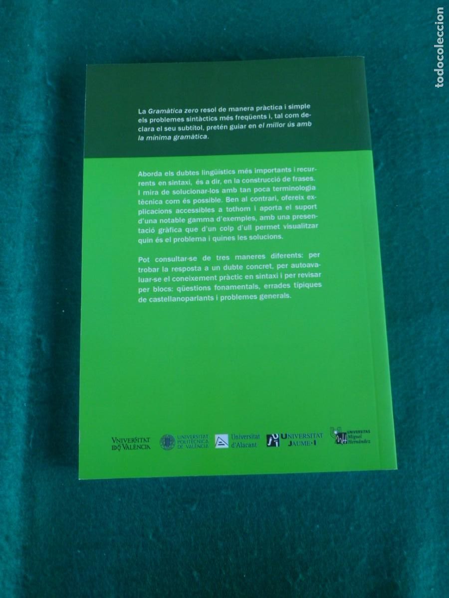 Libros de segunda mano: GRAM&Agrave;TICA ZERO. EL MILLOR &Uacute;S AMB LA M&Iacute;NIMA GRAM&Agrave;TICA - Foto 3