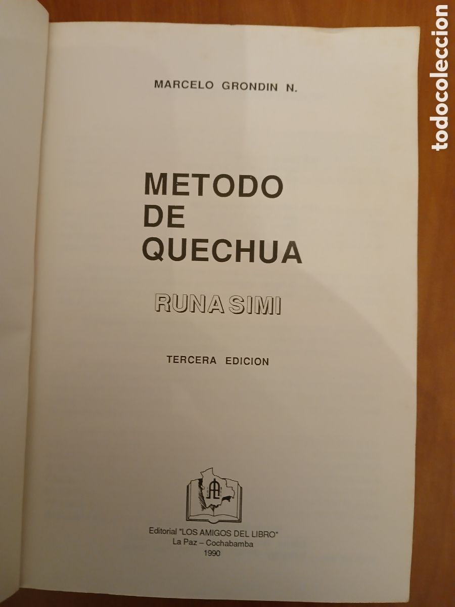 Libros de segunda mano: M&eacute;todo de Quechua, Runa Simi. Marcelo Grondin N. - Foto 3