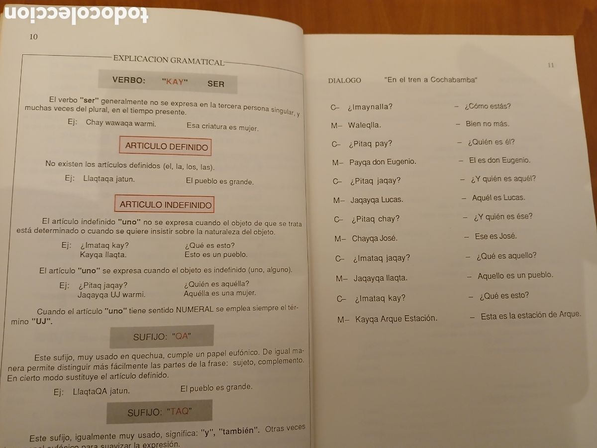 Libros de segunda mano: M&eacute;todo de Quechua, Runa Simi. Marcelo Grondin N. - Foto 7