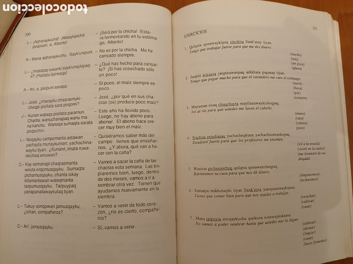 Libros de segunda mano: M&eacute;todo de Quechua, Runa Simi. Marcelo Grondin N. - Foto 12