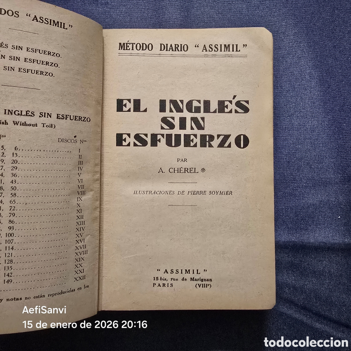 Libros de segunda mano: EL INGL&Eacute;S SIN ESFUERZO (A. CH&Eacute;REL) (ASSIMIL) - Foto 3