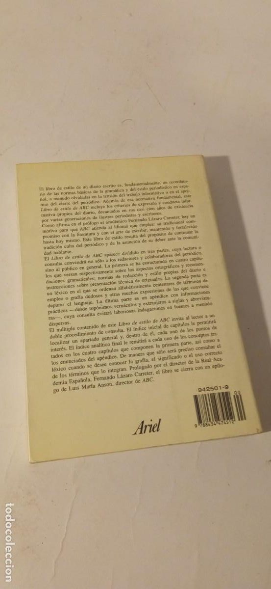 Libros de segunda mano: Libro de estilo ABC tapas blandas - Foto 2