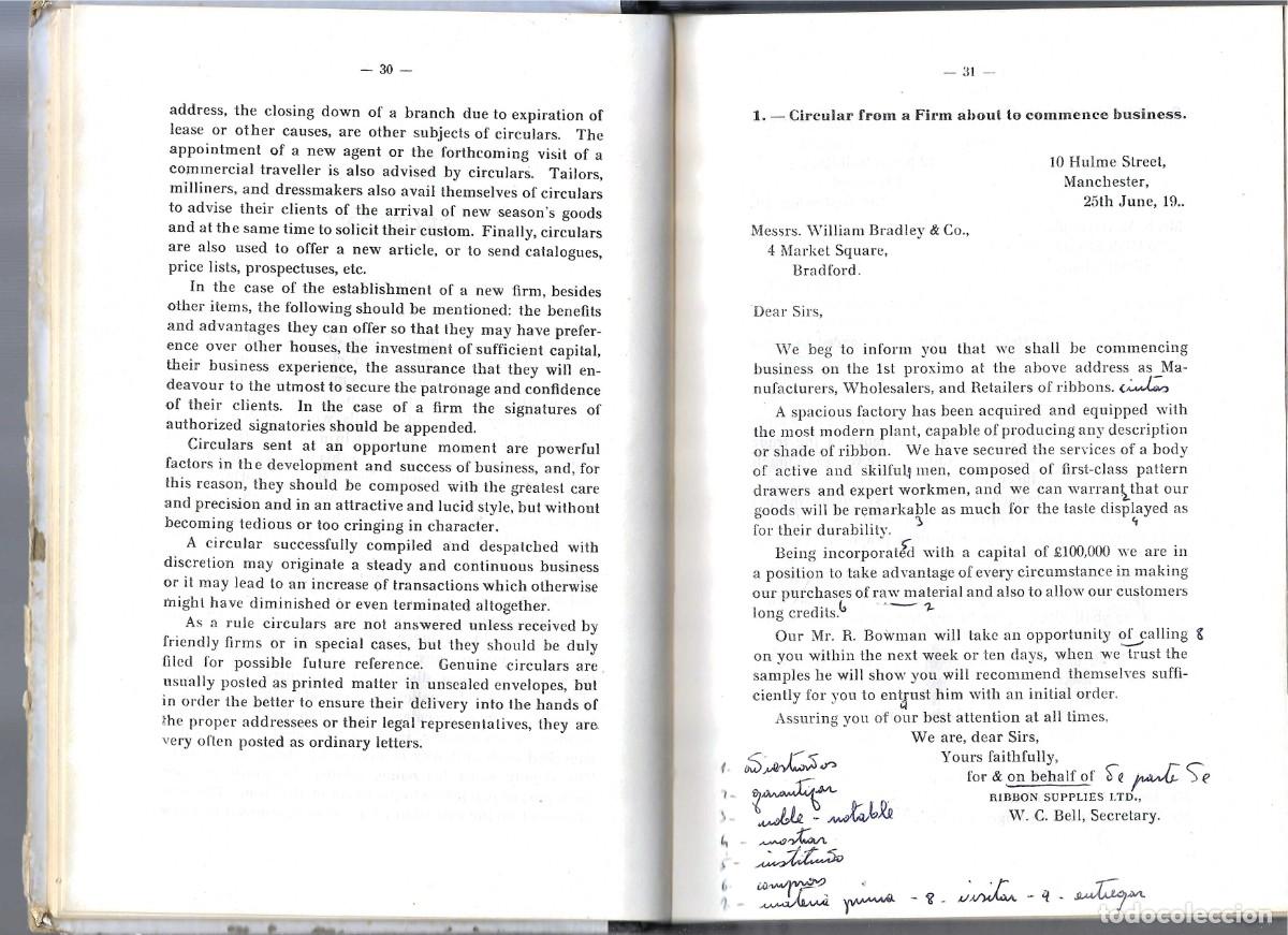 Libros de segunda mano: CORRESPONDENCIA COMERCIAL INGLESA - Foto 2