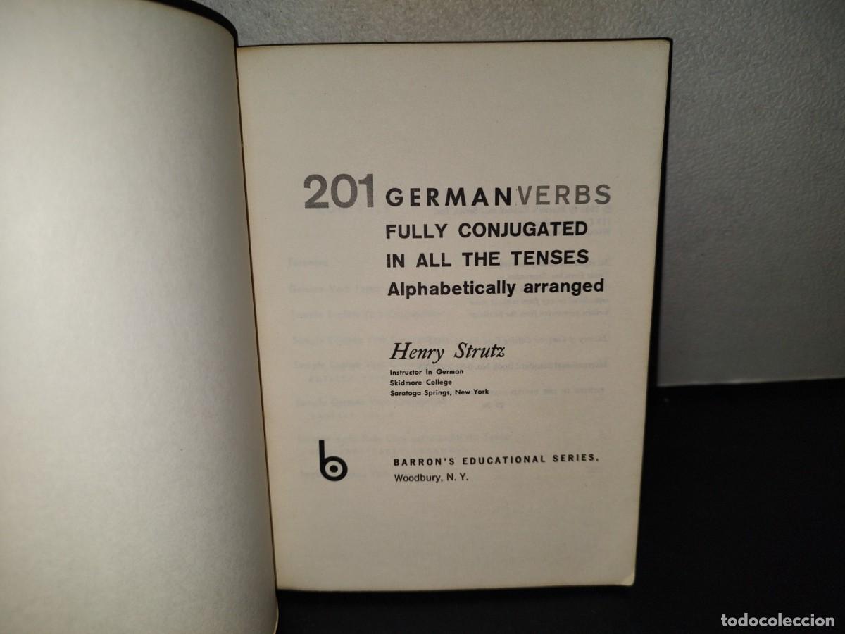Libros de segunda mano: 214- 201 GERMAN VERBS - HENRY STRUTZ - Foto 3