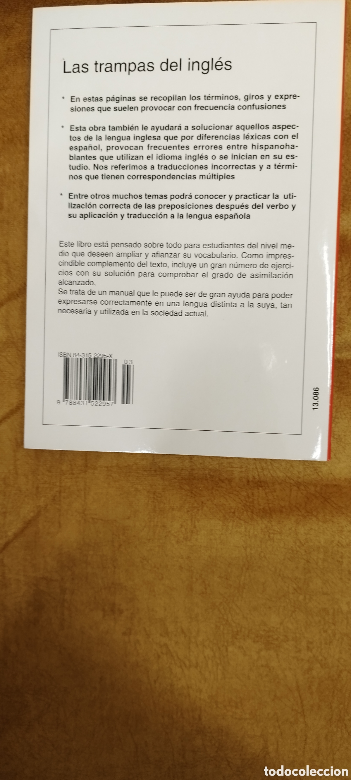 Libros de segunda mano: Las trampas del ingl&eacute;s editorial De Vecchi - Foto 2