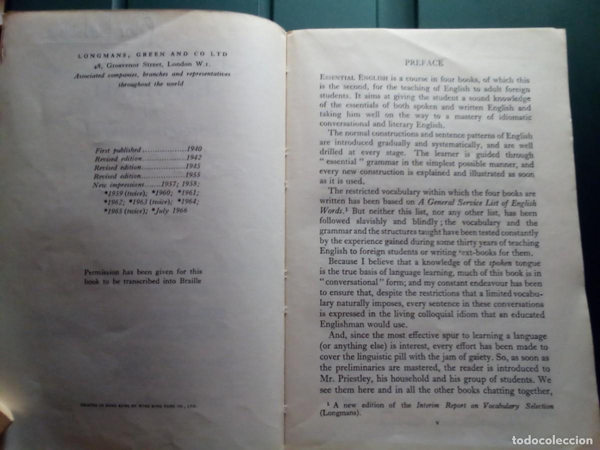 Libros de segunda mano: ESSENTIAL ENGLISH DE C.E. ECKERSLEY - Foto 2