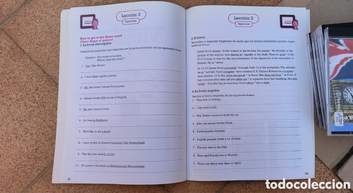 Libros de segunda mano: Colecci&oacute;n m&eacute;todo de ingl&eacute;s V&iacute;ctor - Foto 7