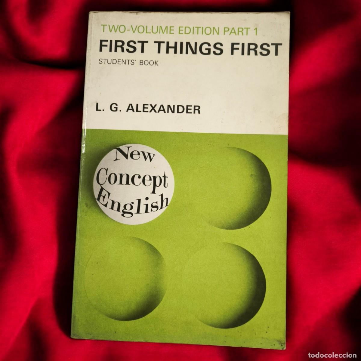 Libros de segunda mano: First Things First - L. G. Alexander - Curso de Ingl&eacute;s Vintage