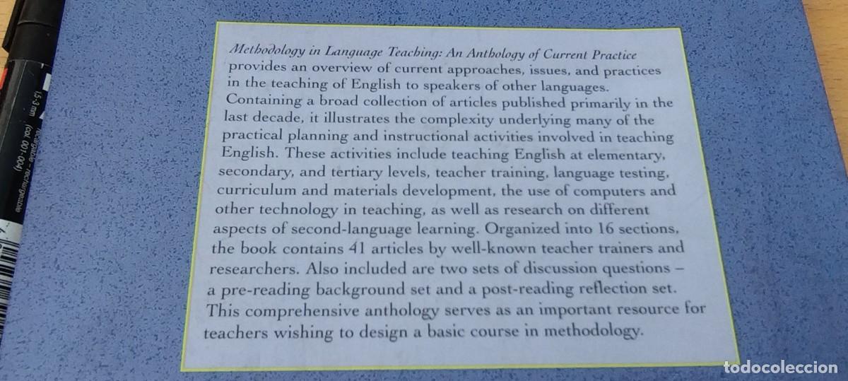 Libros de segunda mano: METHODOLOGY IN LANGUAGE TEACHING / VVAA / KARA 05 / CAMBRIDGE UNIVERSITY PRESS / - Foto 6