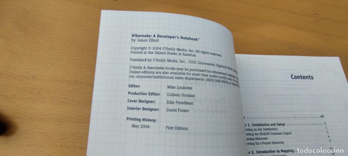 Libros de segunda mano: HIBERNATE A DEVELOPER NOTEBOOK / JAMES ELLIOTT / KARA 05 / O REILLY / - Foto 8