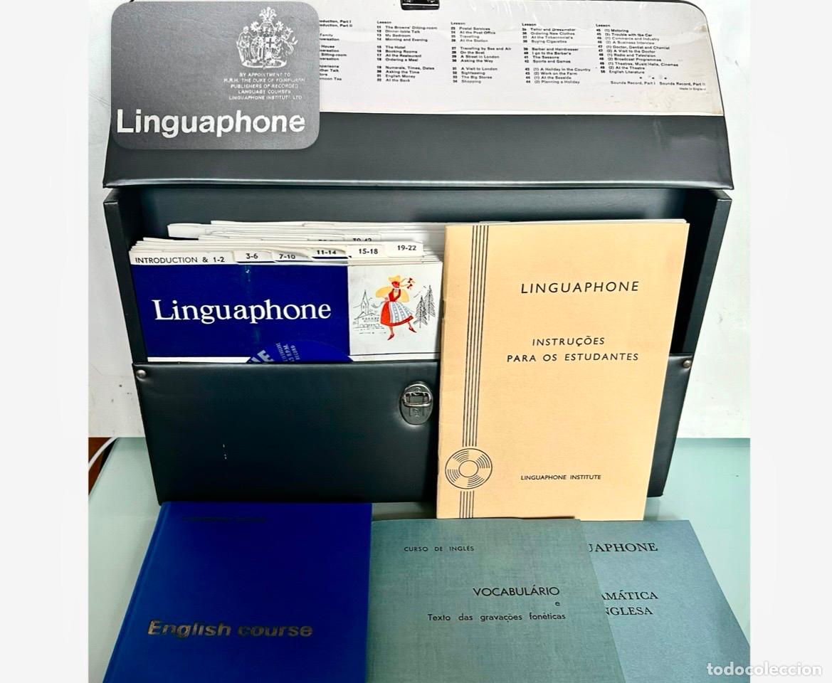 Libros de segunda mano: LINGUAPHONE EN VINILO-CURSO DE INGL&Eacute;S-COMPLETO COMO NUEVO-DISCOS PORTUGU&Eacute;S IDIOMA