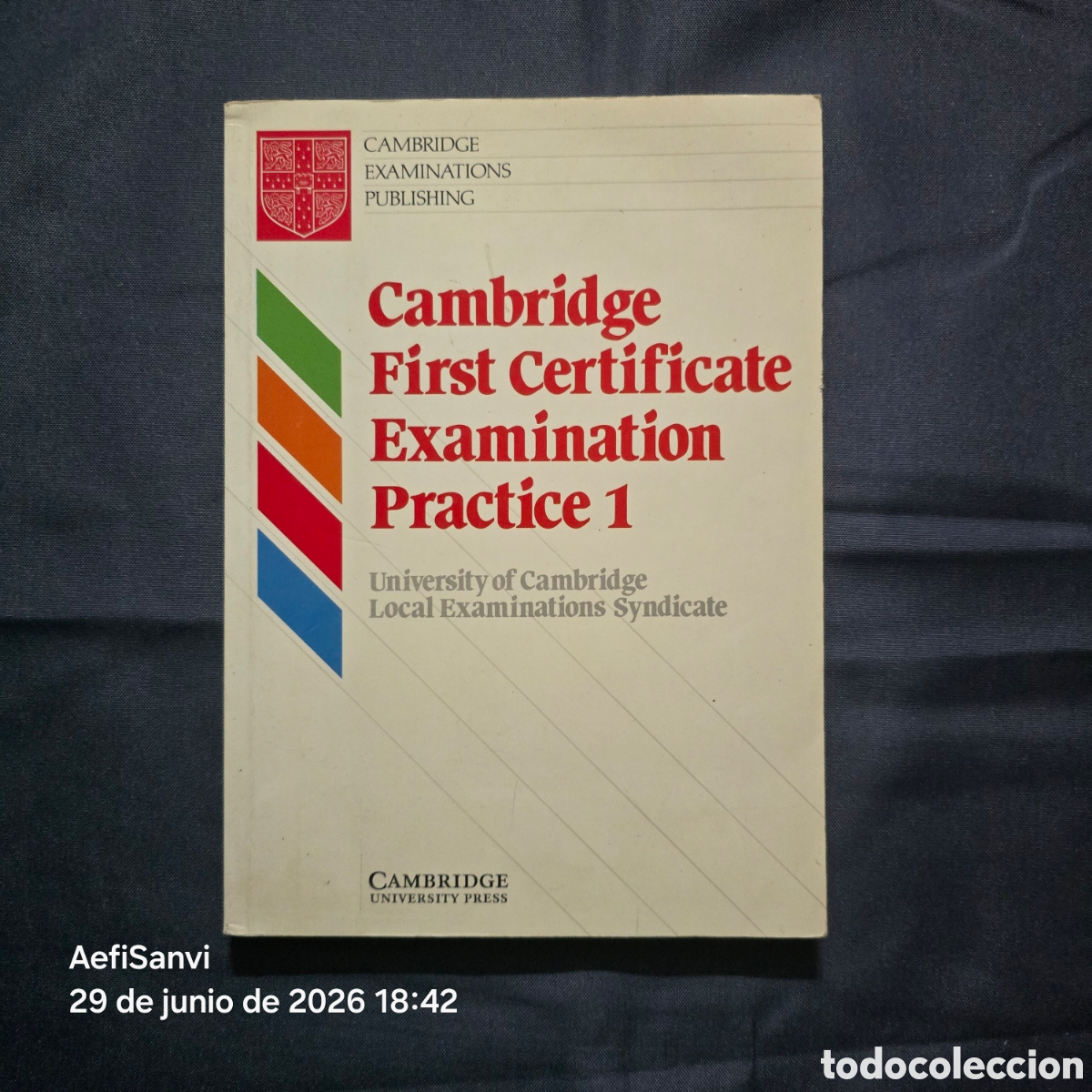 Libros de segunda mano: CAMBRIDGE FIRST CERTIFICATE EXAMINATION PRACTICE 1