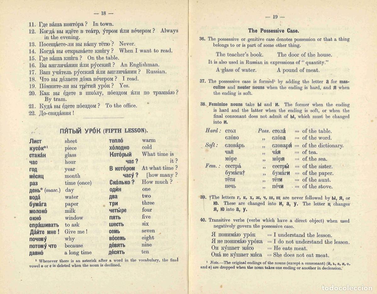 Libros de segunda mano: Bondars simplified Russian method. 1944 - Foto 3