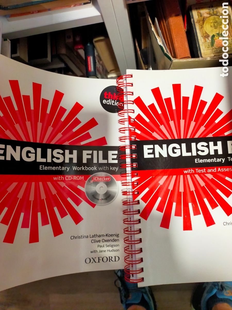 Libros de segunda mano: ENGLISH FILE ELEMENTARY WORKBOOK THIRD ed. WITH KEY TEACHER&rdquo; S BOOK 2 LIBROS THIRD EDITION NUEVOS