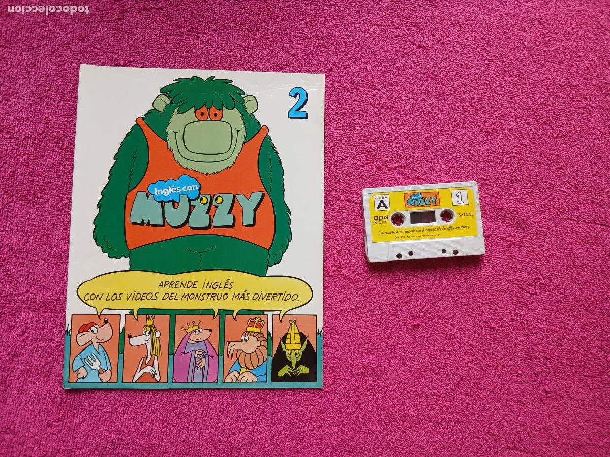 Libros de segunda mano: aprende ingl&eacute;s con muzzy 2 audio en casette y fasciculo 2 editorial salvat 1991
