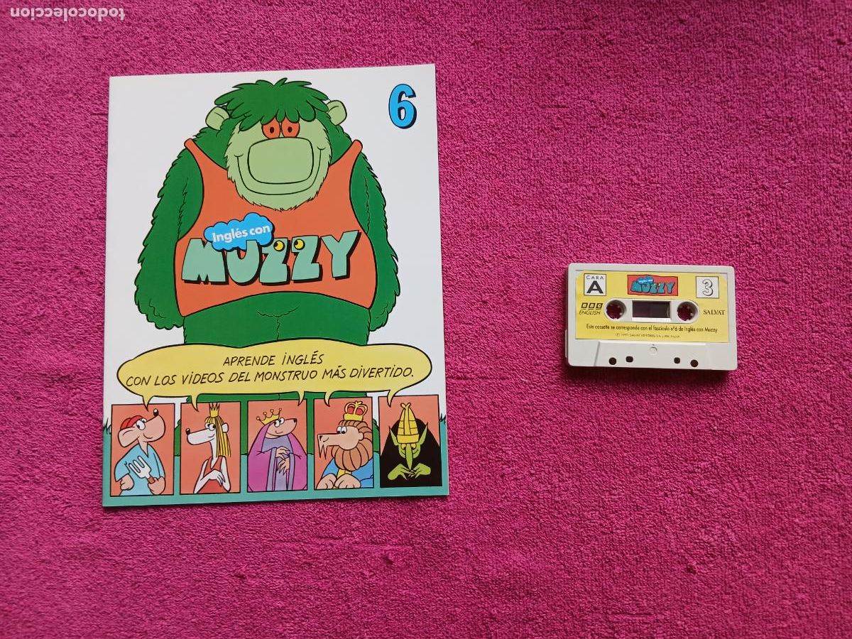 Libros de segunda mano: aprende ingl&eacute;s con muzzy 6 audio en casette y fasciculo 6 editorial salvat 1997