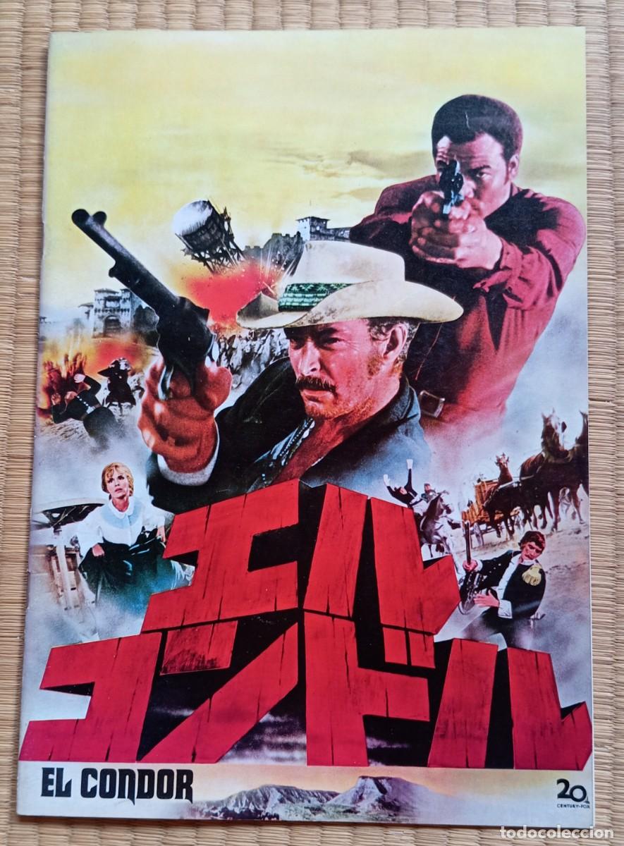 Libros de segunda mano: Gu&iacute;a lujo japonesa 1971 pressbook japon&eacute;s western EL C&Oacute;NDOR. Lee Van Cleef, Jim Brown. Jap&oacute;n. Japan