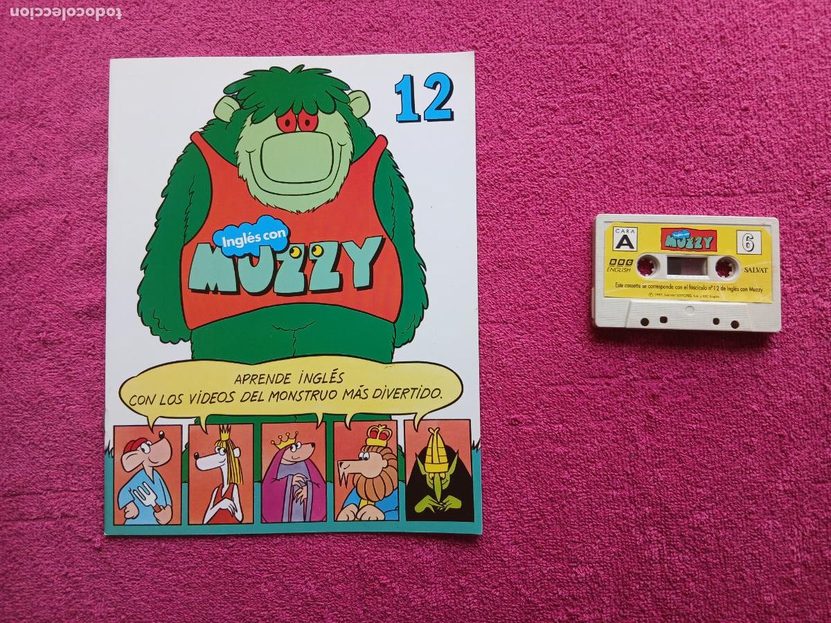Libros de segunda mano: aprende ingl&eacute;s con muzzy 12 audio en casette y fasciculo 12 editorial salvat 1997