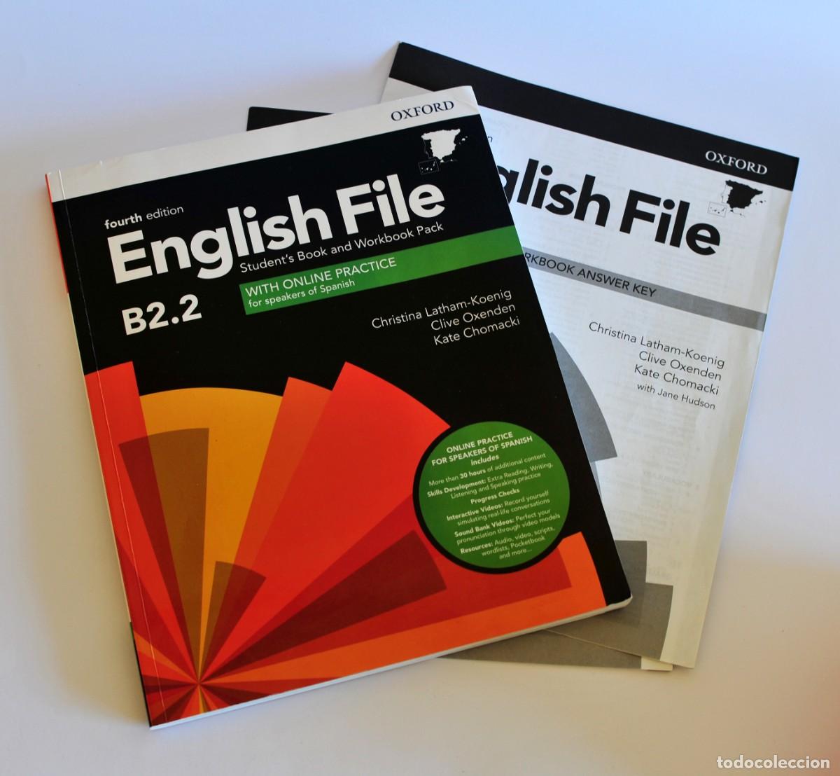 Libros de segunda mano: Libro English File B2.2. Cuarta edici&oacute;n. Oxford. En perfecto estado y en blanco, sin uso.