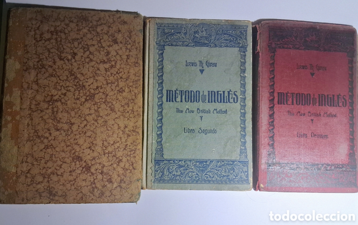 Libros de segunda mano: Lote 3 Libros M&eacute;todo De Ingl&eacute;s Lewis Th. Girau - Ediciones 1937 (Guerra Civil), 1950 Y 1976 - Colecc