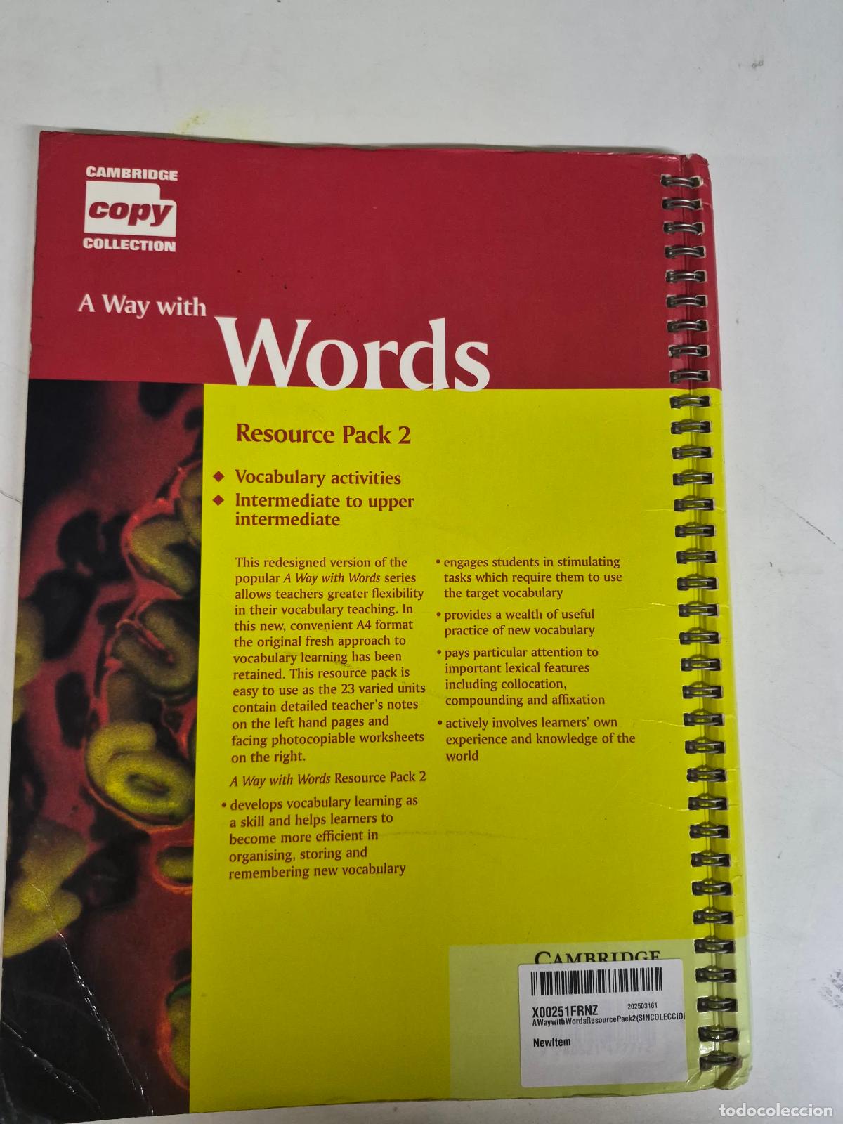Livres d'occasion: A Way with Words Resource Pack 2 - Redman, Stuart; Ellis, Robert; Mark, Geraldine
