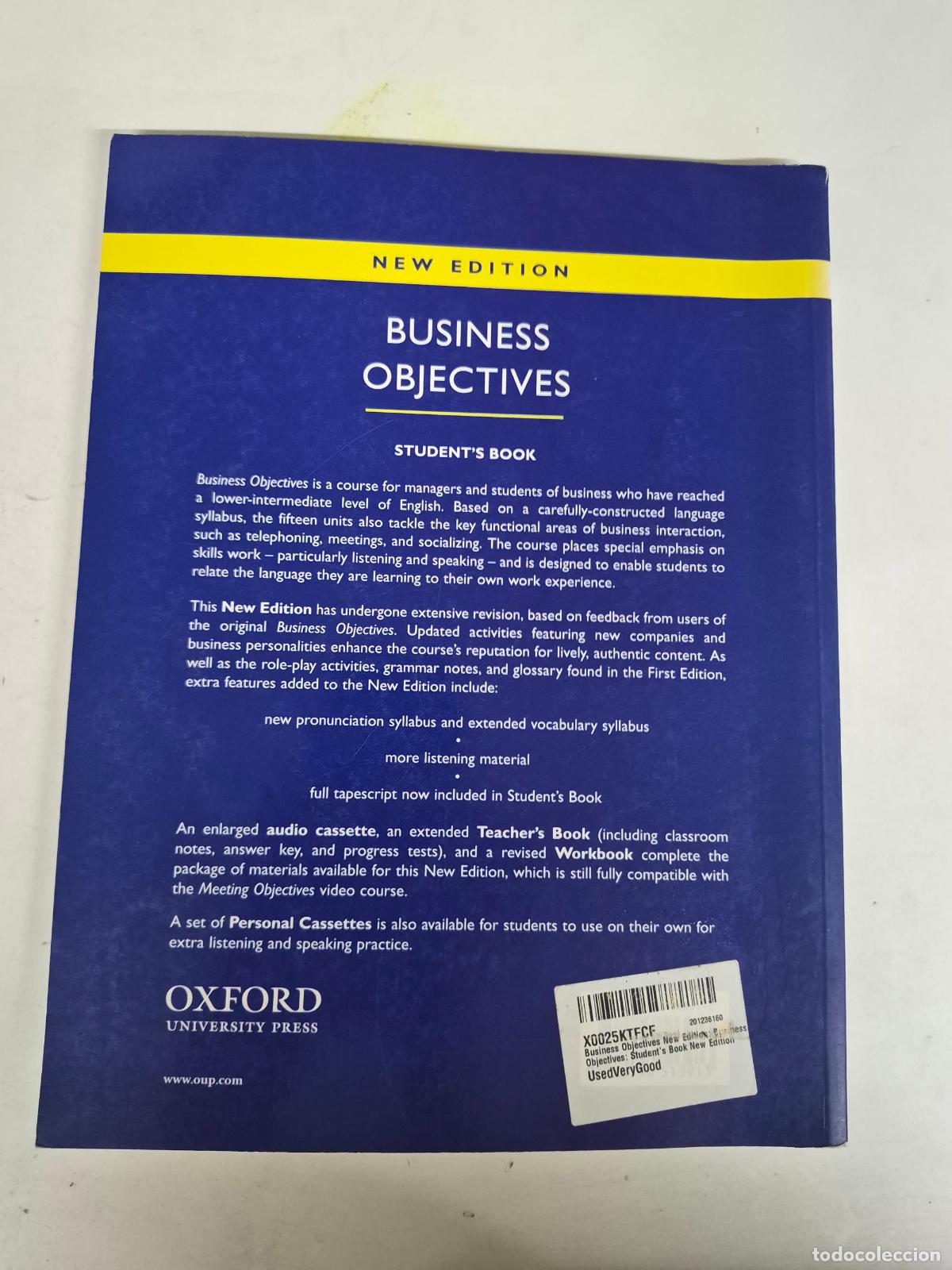 Gebrauchte B&uuml;cher: Business Objectives: Student's Book New Edition - Hollett, Vicki