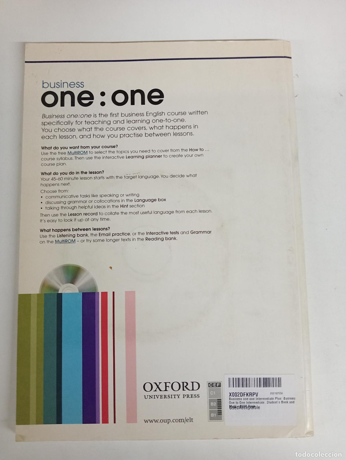 Libri di seconda mano: Business One to One Intermediate. Student's Book and Multi-ROM Pack - Appleby, Rachel; Bradley, John