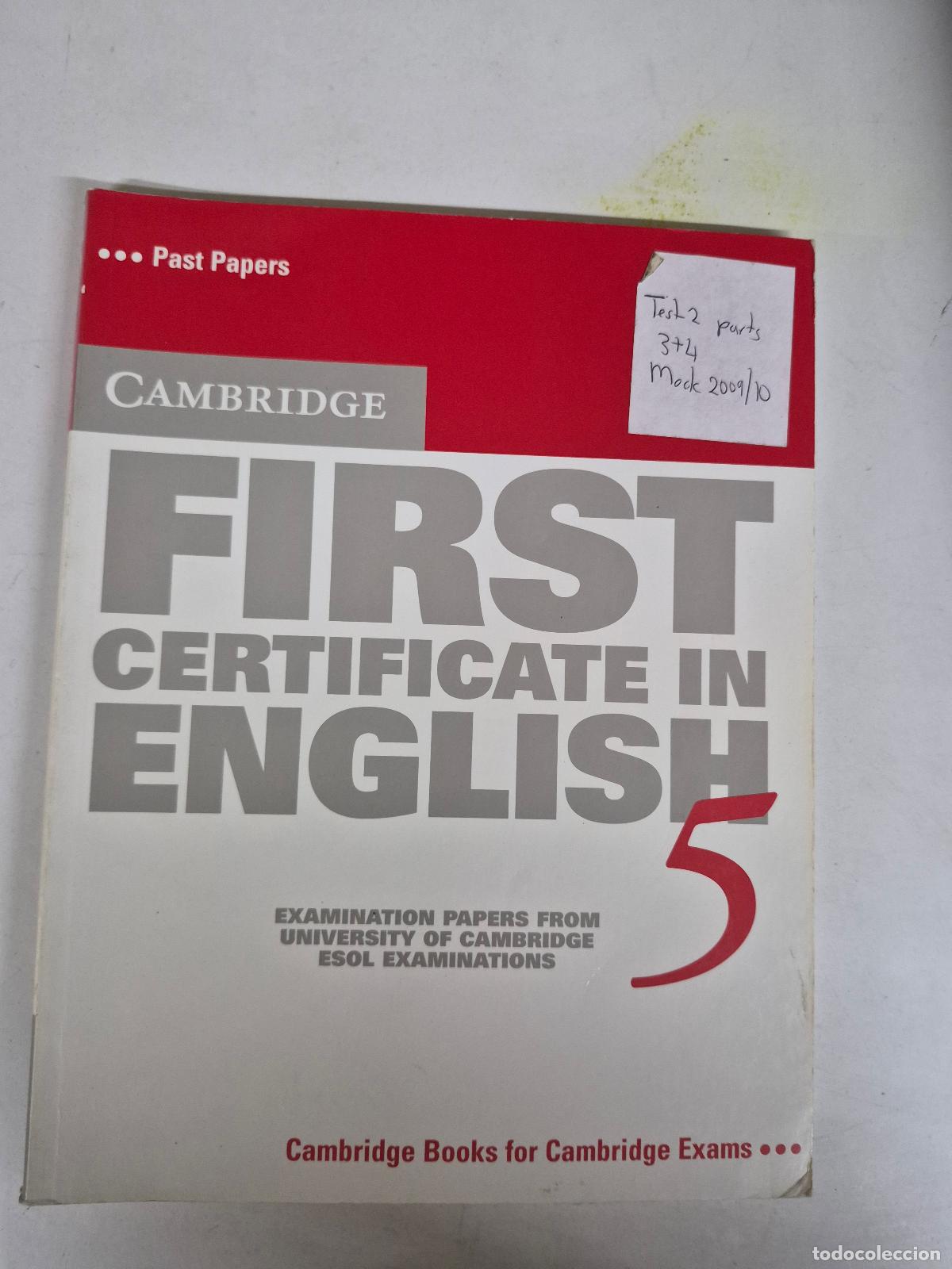 Libri di seconda mano: CAMBRIDGE FIRST CERT.5-STS: Examination Papers from the University of Cambridge Local Examinations S