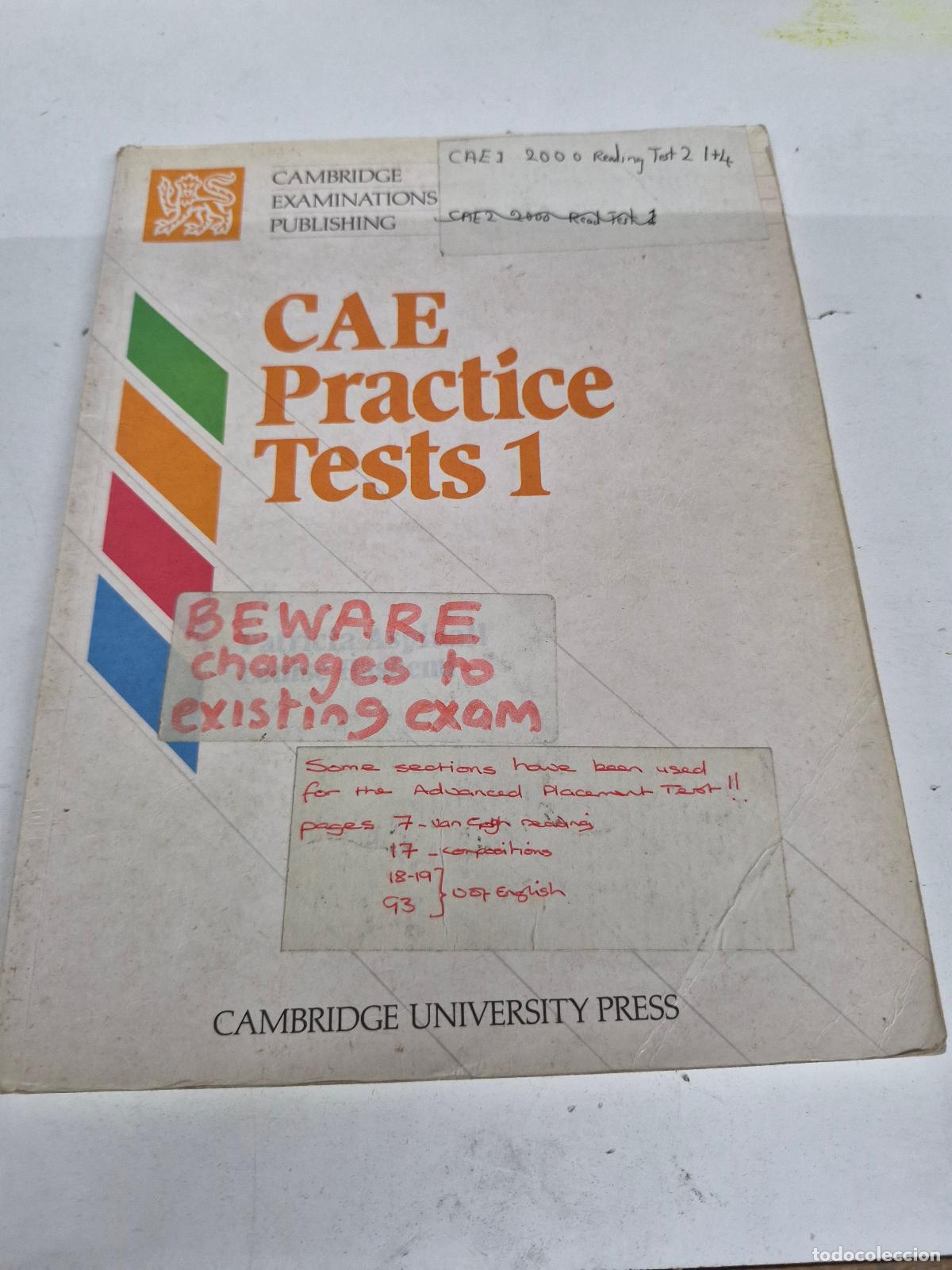 Libros de segunda mano: CAE PRACTICE TESTS 1-SB - Foto 1