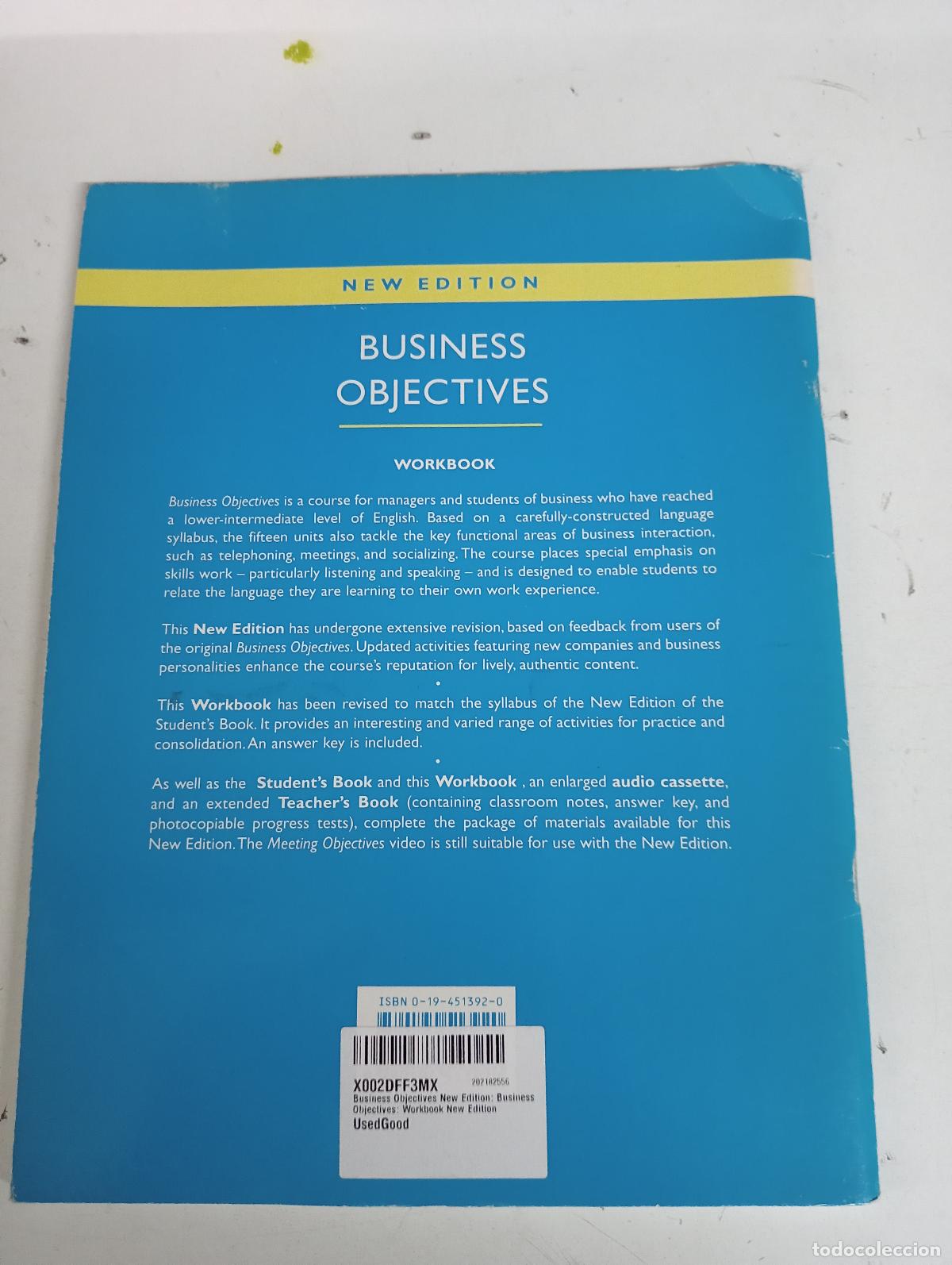 Libri di seconda mano: Business Objectives: Workbook New Edition - Vicki Hollett, Michael Duckworth