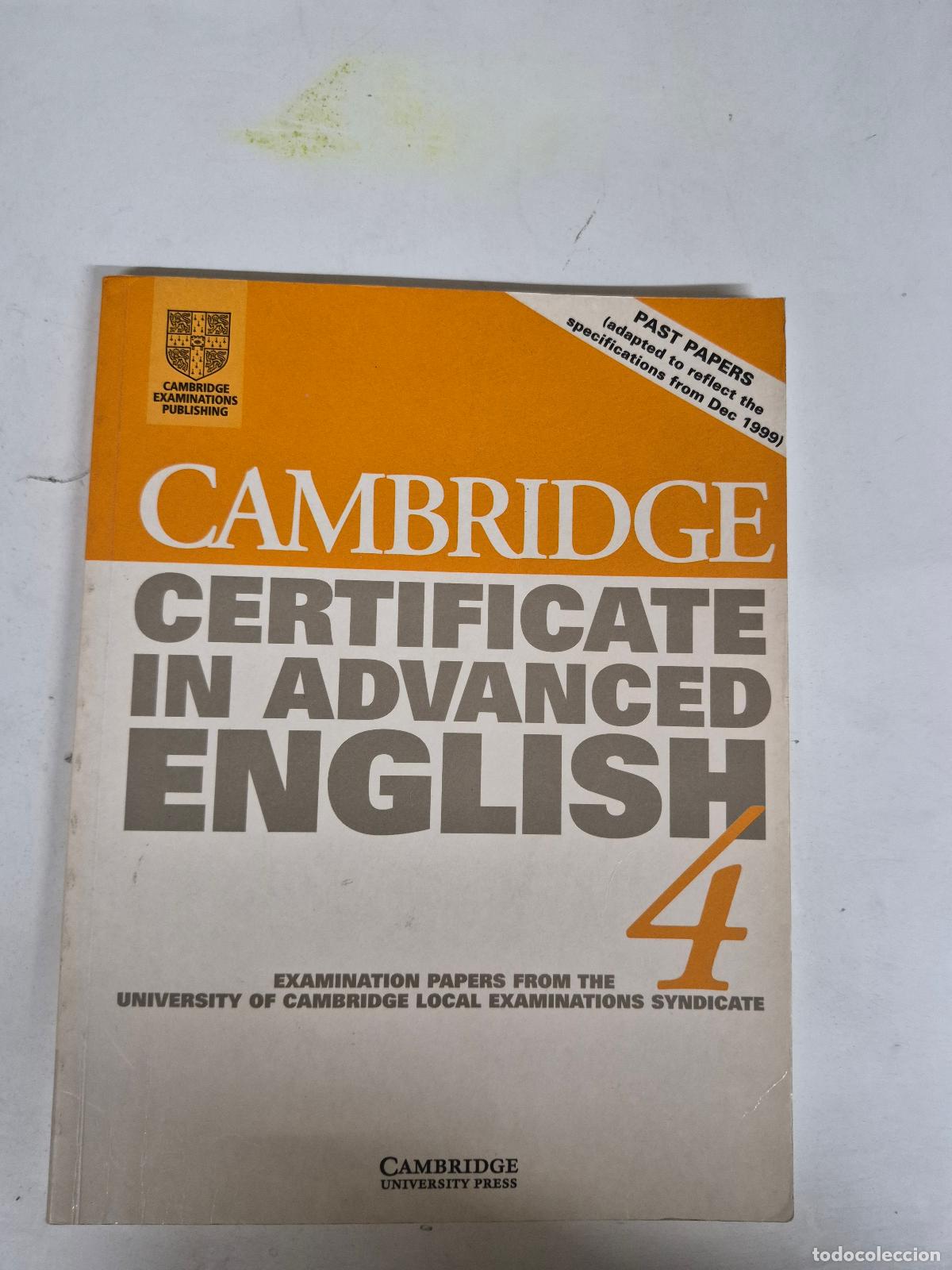 Gebrauchte B&uuml;cher: CAMBRDIGE CERTIFICATE IN ADVANCED: Examination Papers from the University of Cambridge Local Examina
