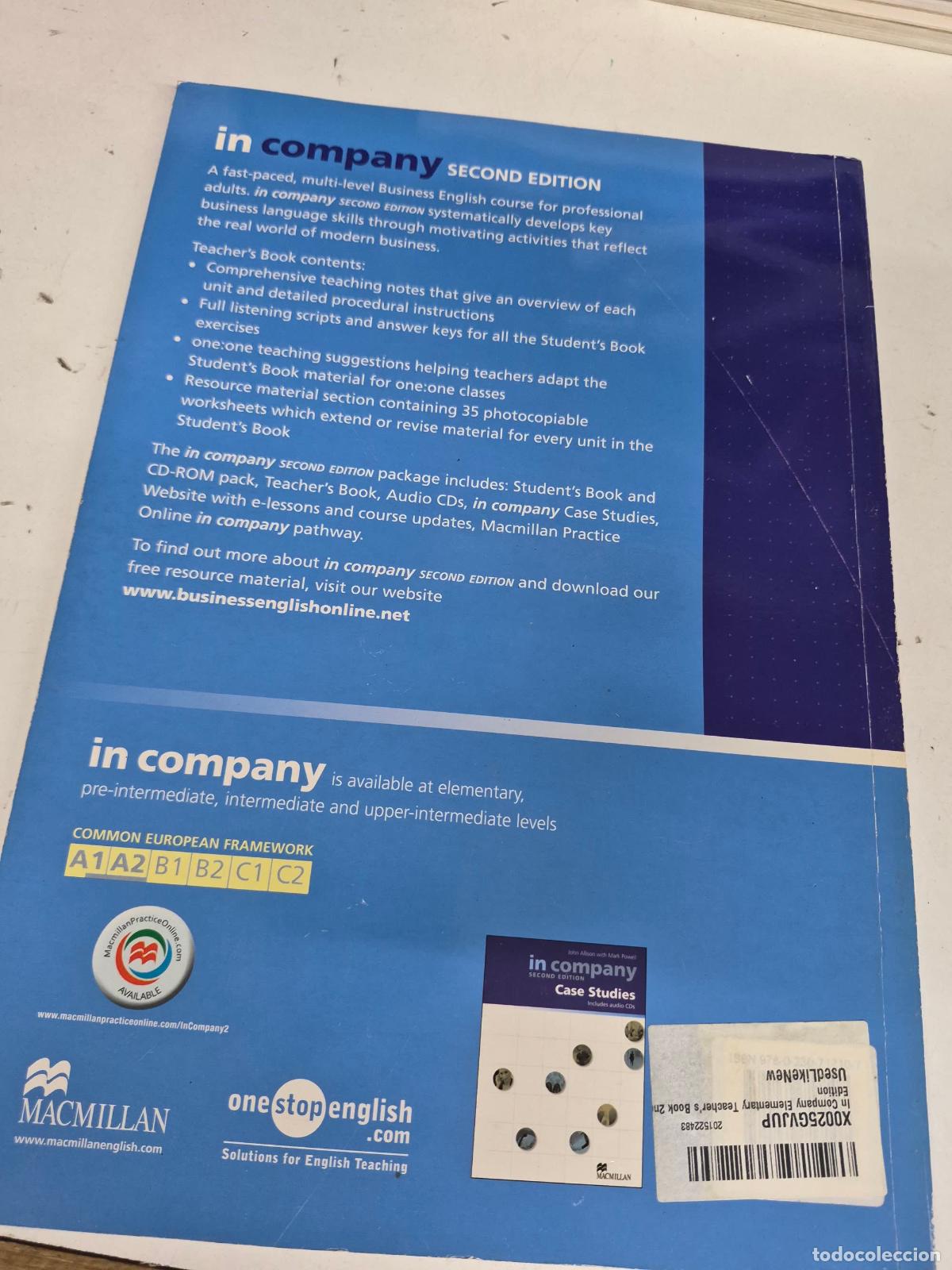 Gebrauchte B&uuml;cher: In Company Elementary Teacher's Book 2nd Edition - Gomm, Helena; Allison, John; Barrett, Barney; Cla