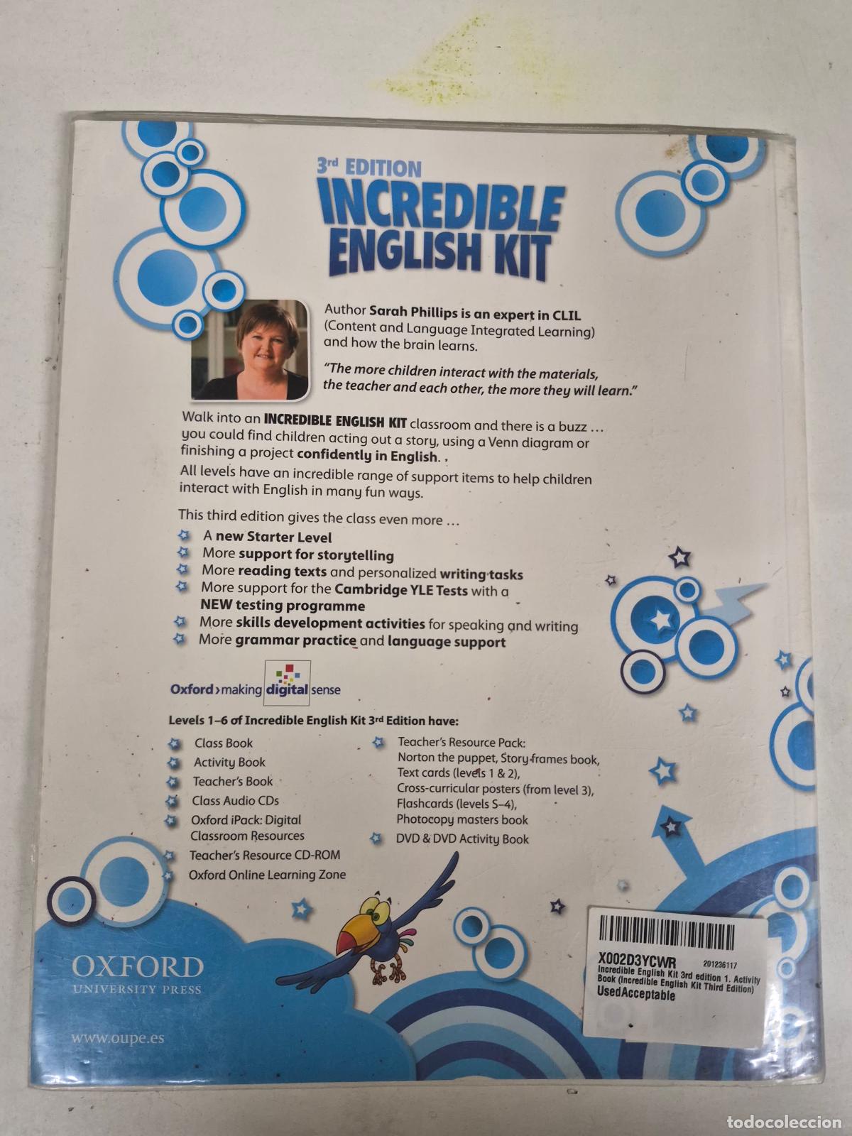 Second hand books: Incredible English Kit 3rd edition 1. Activity Book - Phillips, Sarah; Grainger, Kirstie; Morgan, Mi