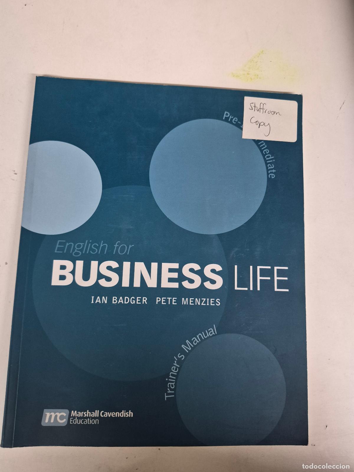 Second hand books: English for Business Life - Pre Inermediate - Trainers Manual - Badger, Ian; Menzies, Pete