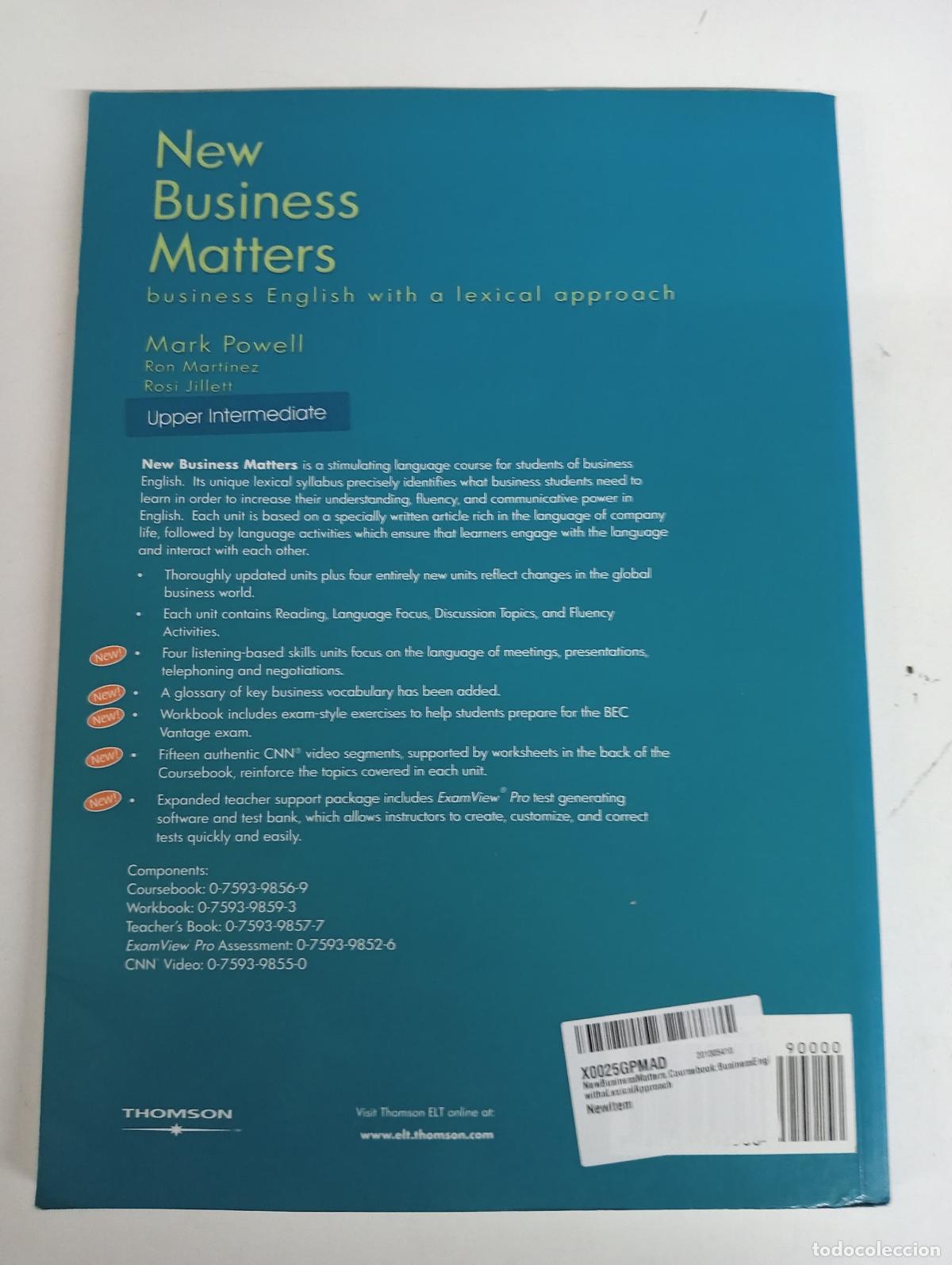 Gebrauchte B&uuml;cher: New Business Matters. Coursebook: Business English with a Lexical Approach - Mark Powell, Ron Martin