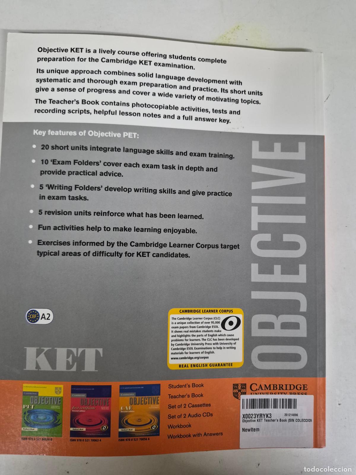 Libros de segunda mano: Objective KET Teachers Book - Capel, Annette; Sharp, Wendy - Foto 1