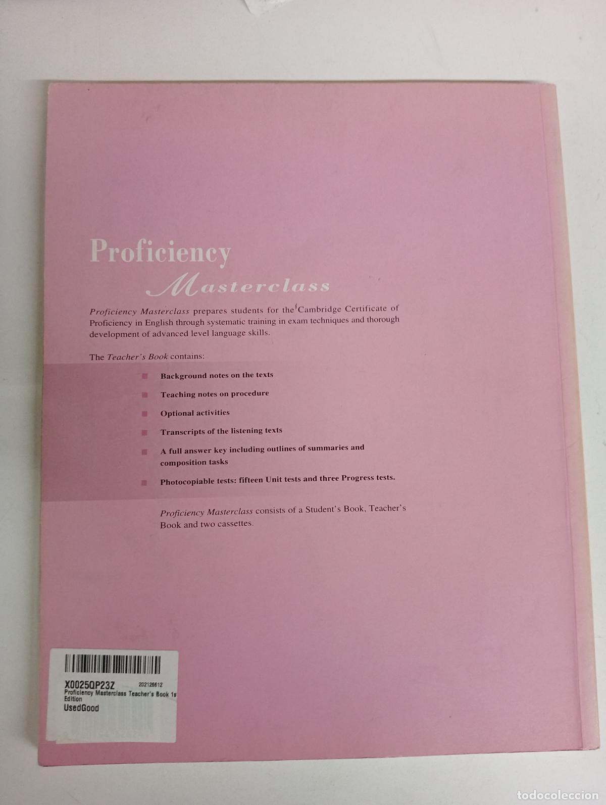 Libros de segunda mano: Proficiency Masterclass Teacher's Book 1st Edition - Gude, Kathy; Duckworth, Michael