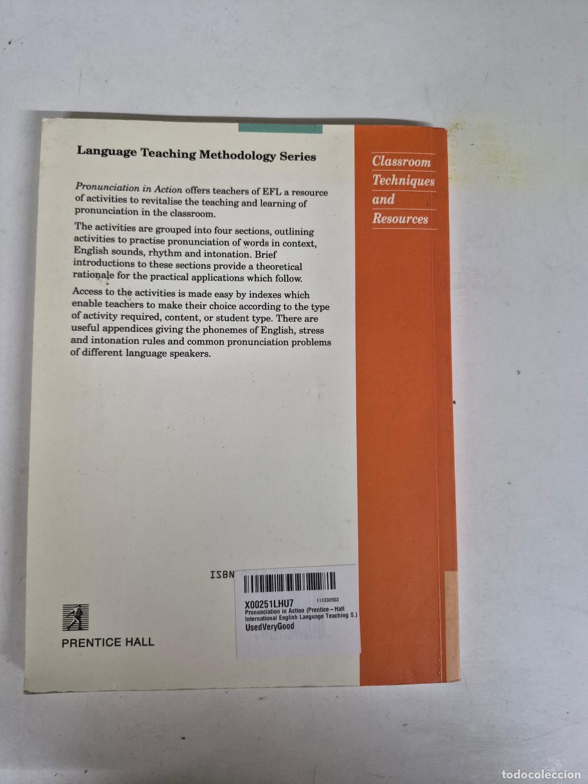 Libros de segunda mano: Pronunciation in Action (Prentice-Hall International English Language Teaching S.) - Taylor, Linda