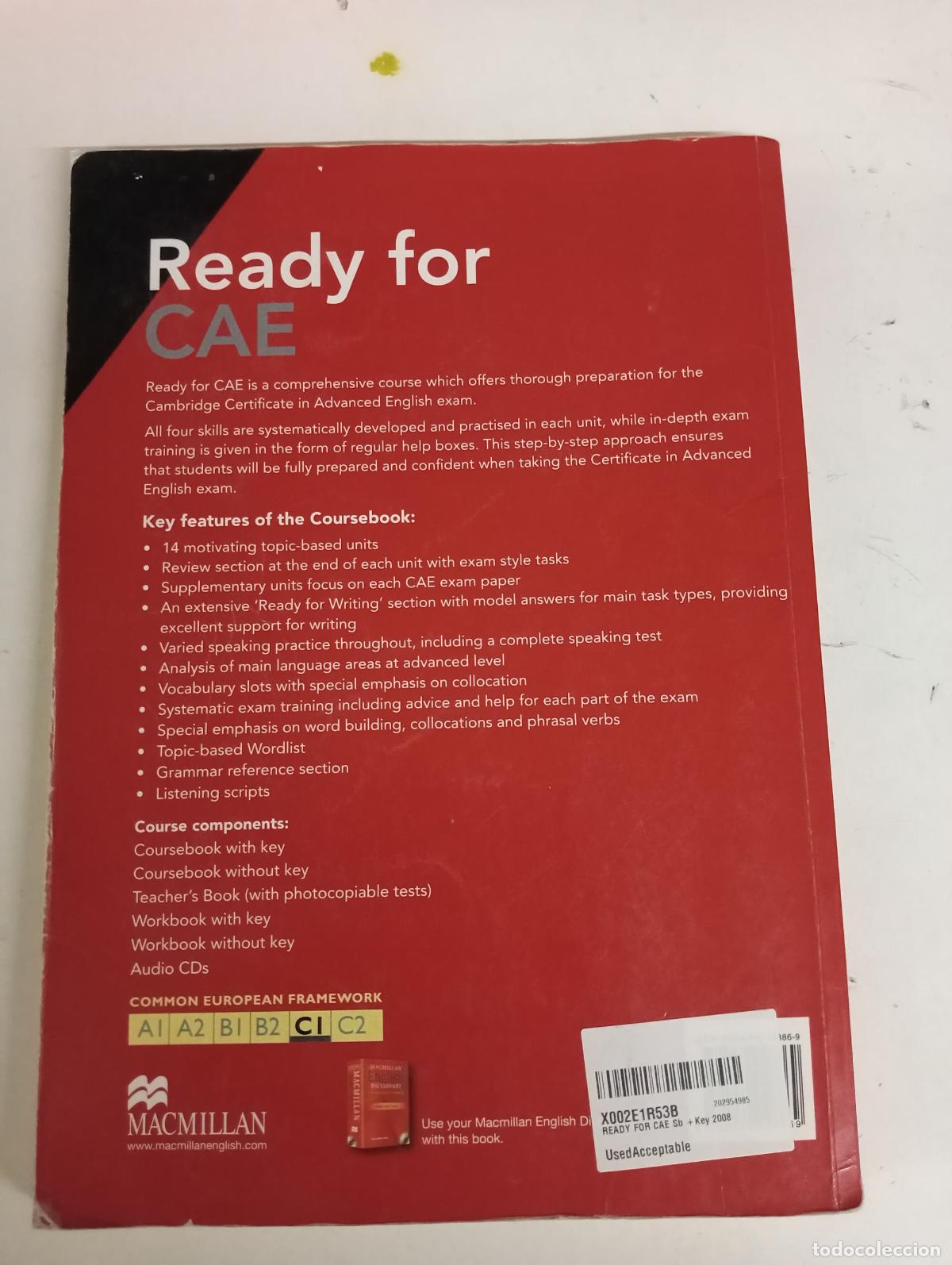 Second hand books: READY FOR CAE Sb +Key 2008 - Norris, Roy; French, Amanda