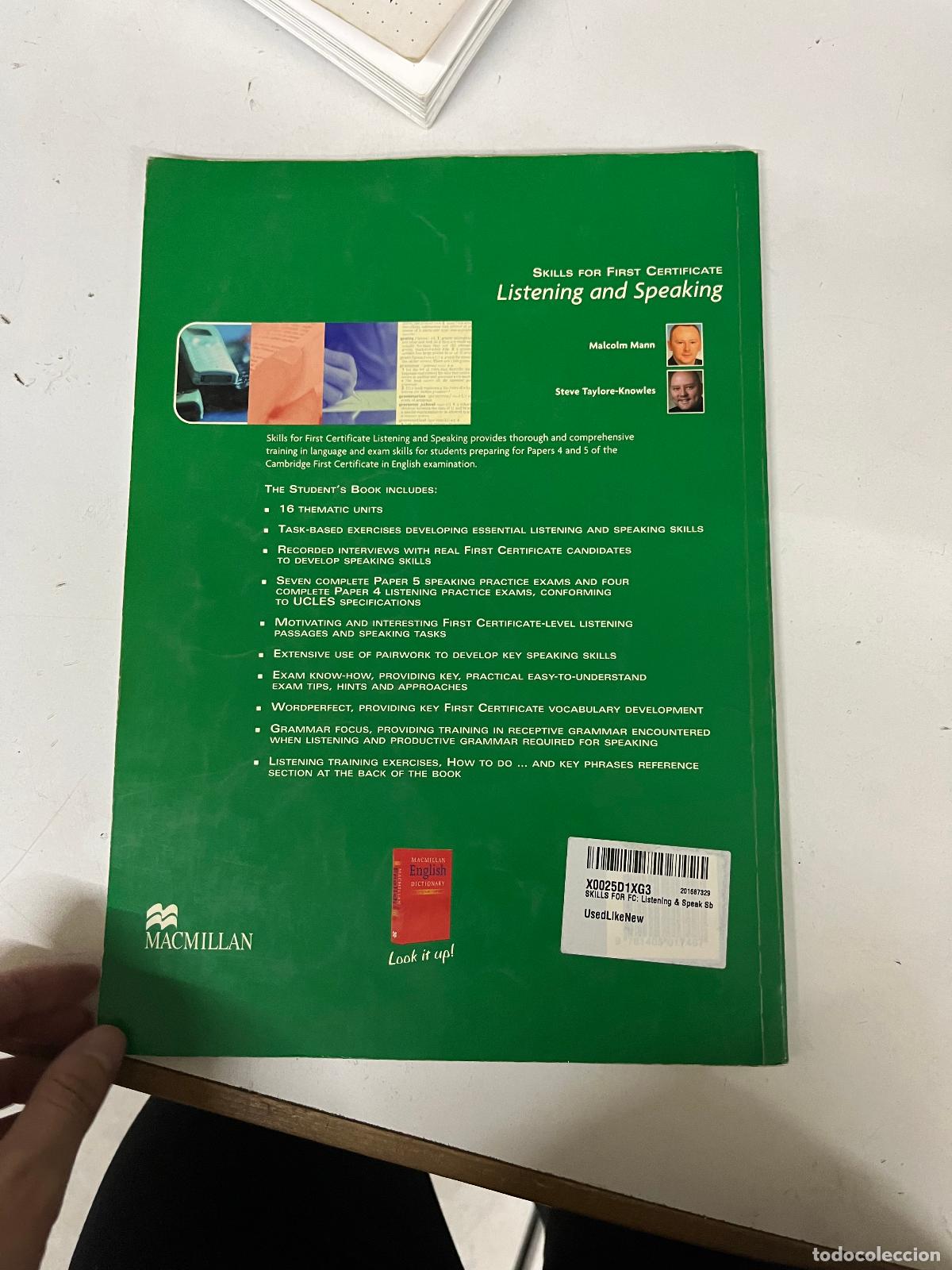 Second hand books: SKILLS FOR FC: Listening & Speak Sb - Mann, Malcolm; Taylore-Knowles, Steve