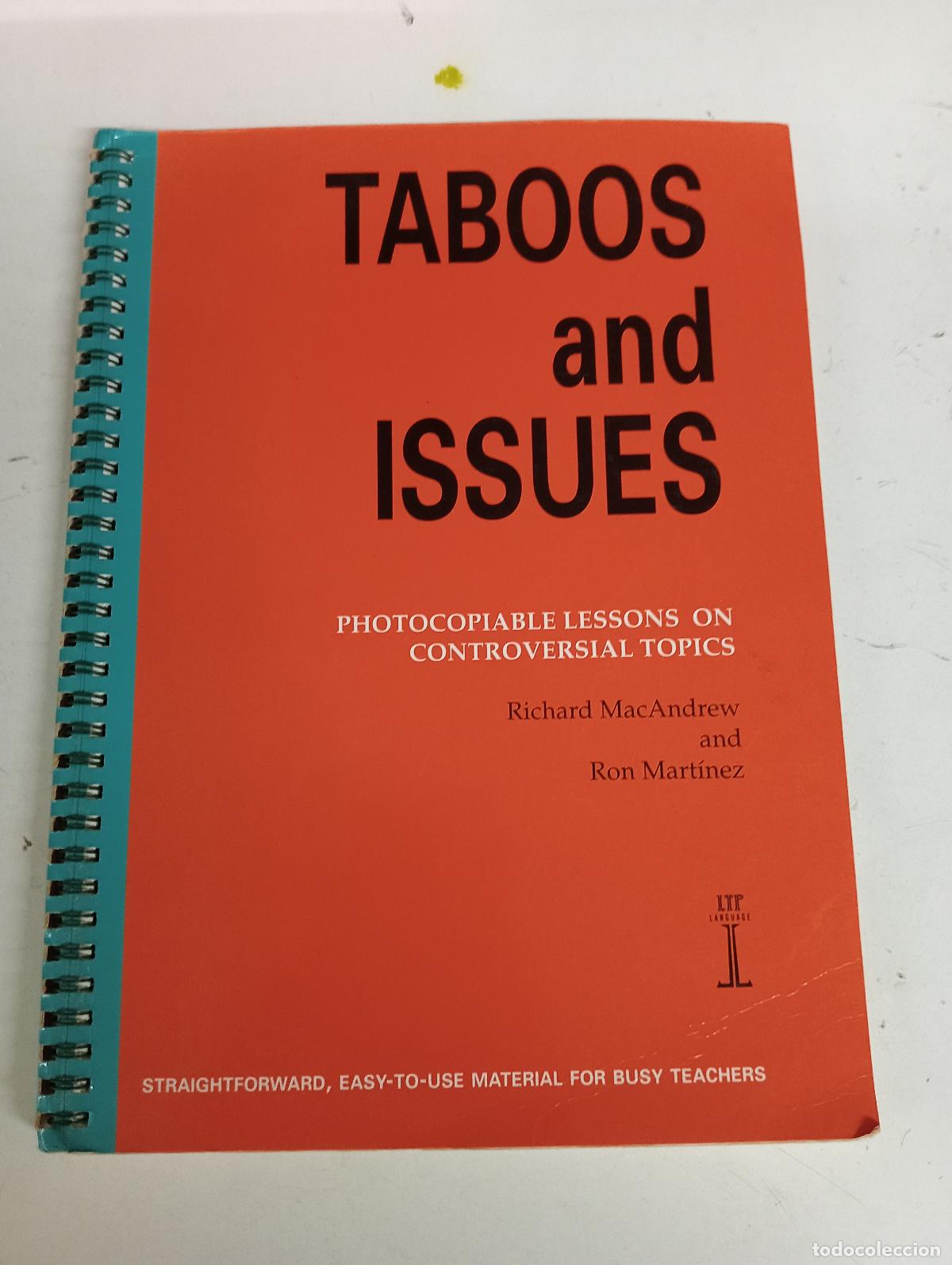 Second hand books: Taboos and Issues: Photocopiable Lessons on Controversial Topics - MacAndrew, Richard; Mart&iacute;nez, Ron