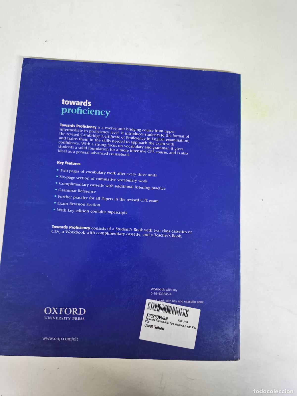 Libros de segunda mano: Towards Proficiency: Cpe Workbook with Key PCk - Peter May, Mike Sayer