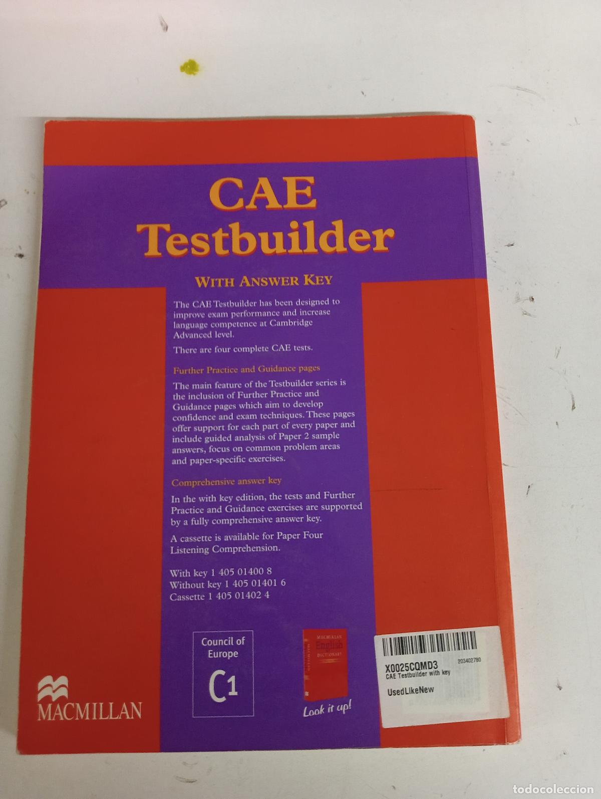 Libros de segunda mano: CAE Testbuilder with key - Amanda French - Foto 2